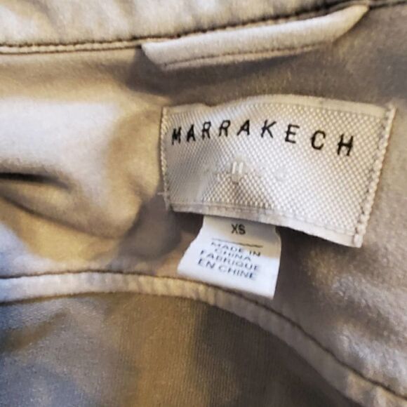 Marrakech Faux Gray Suede Moto Jacket - Picture 8 of 9